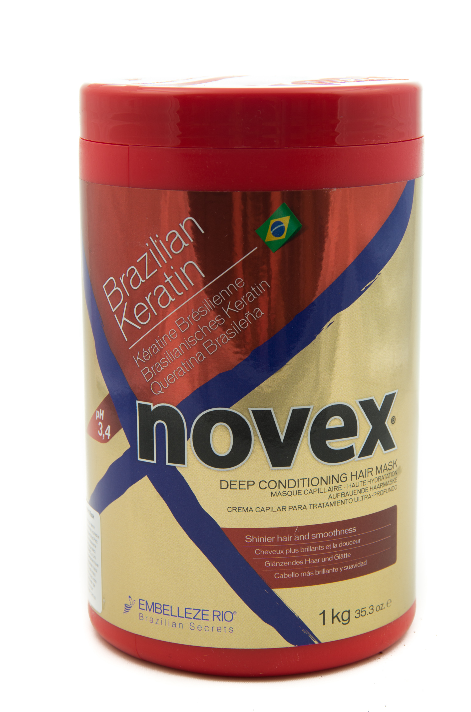Maska Odżywcza Novex Brazilian Keratin Mask 1kg - HairMonster.pl